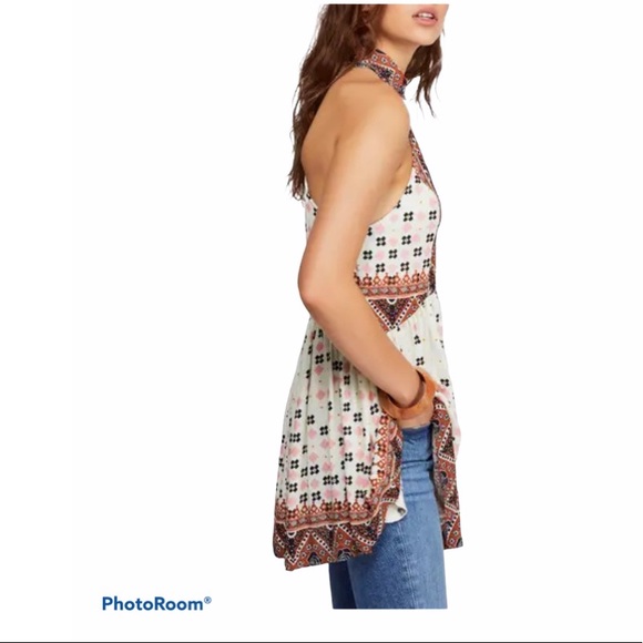 Free People Mixed Print Tunic Size S - Picture 3 of 11